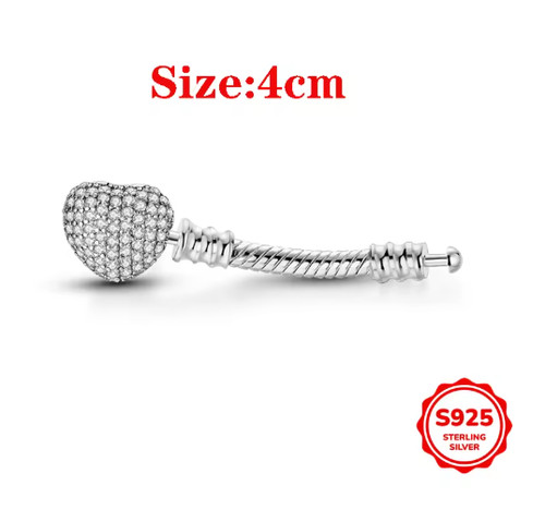 925 silver barrel charm - silver,