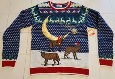 WOLVES and Moon Christmas ugly