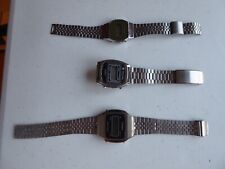 LCD DIGITAL WATCHES -JOB LOT of 3 - CRISTY / GEMINI / TRAFALGAR -SPARES / REPAIR