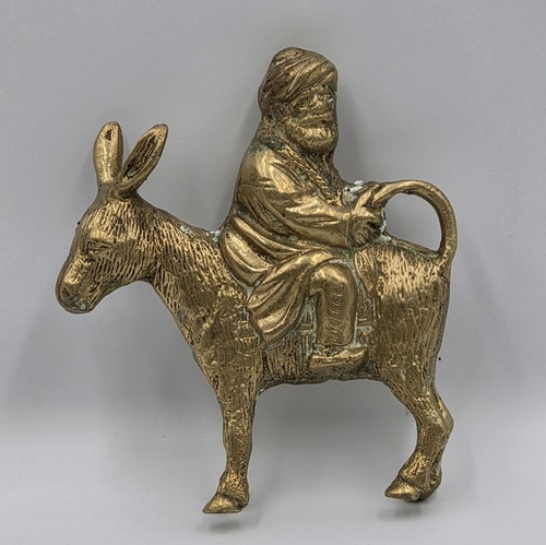 Antique vintage brass statue - brass,
