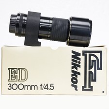 Nikon 300mm F4.5 ED IF AIS Manual Focus Lens Boxed- STK 42619