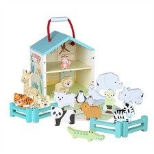 Wooden play set orange tree - set,