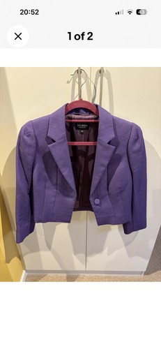 Hobbs jacket purple short - jacket,