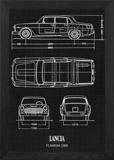 Lancia Flaminia 1968 Framed