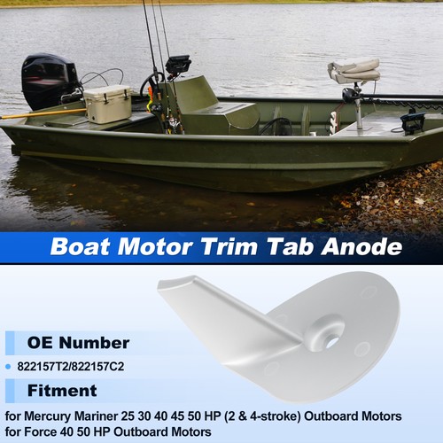 Trim tab anode for mercury - for,