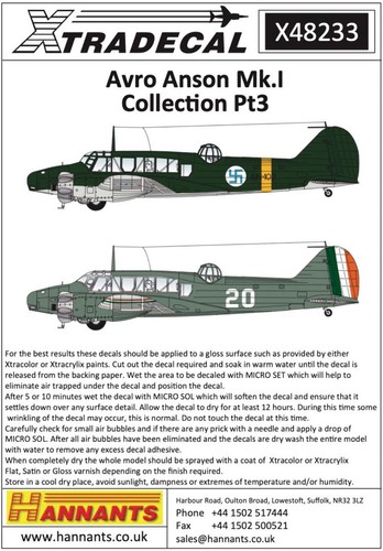Xtradecal 48233 avro - xtradecal, 1:48