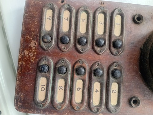 Antique telephone 1940s with - antique,