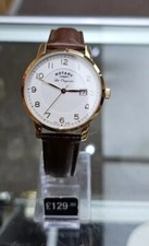 Rotary Les Originales SWISS MADE Mens Watch, Brown Leather Strap, Boxed. RRP£290