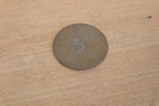 Vintage No. 5 Number Five Brass Door Table Number Plaque Metal Sign 1.5" Inch