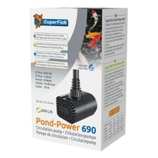 Superfish Pond Power Compact Circulation Pump 690 Garden Water Fountain Feature