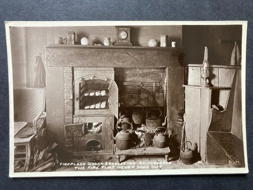 Fireplace wagon horses - at, &