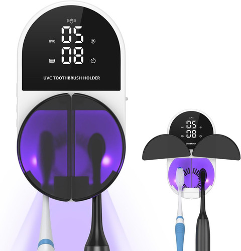 Toothbrush sanitizer holder - uv,