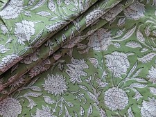 Traditional Indian 100% Cotton Hand Block Printed Dress Material Craft Fabric