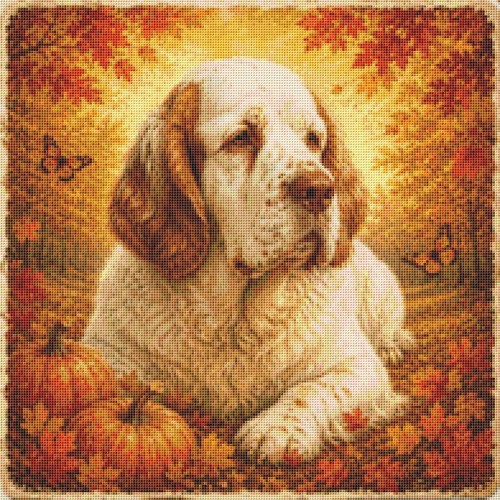 Clumber spaniel puppy dog - spaniel,