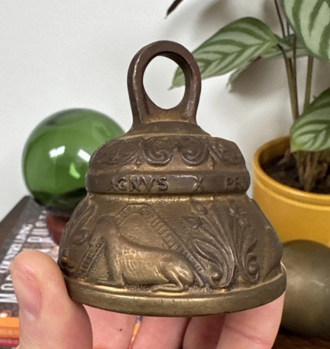 Vintage brass sanctuary bell - vintage,