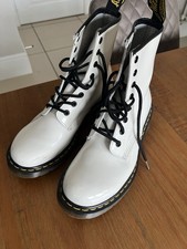 Dr. Martens 1460 White Patent Leather Boots UK 6 – Excellent Condition