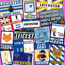 50x Leicester Stickers 