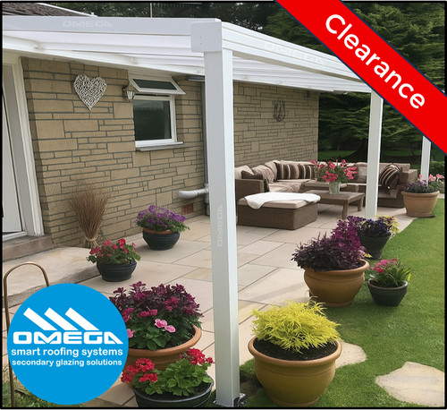 Aluminium lean canopy patio - aluminium,