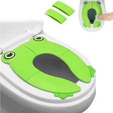 Children Toilet Training Seat Cute Frog Portable Travel Folding Toilet Seat Cove