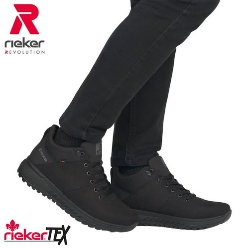 Rieker mens boots black water - rieker,