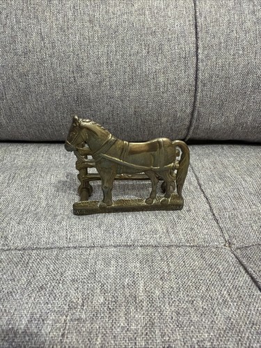 Vintage brass horse - vintage,