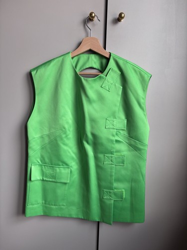 Huishan zhang neon green satin - huishan,