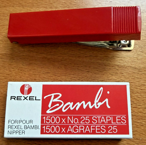 Vintage rexel bambi red - vintage,