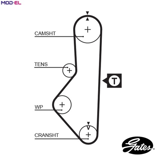Timing belt 5086 - 5086, mazda