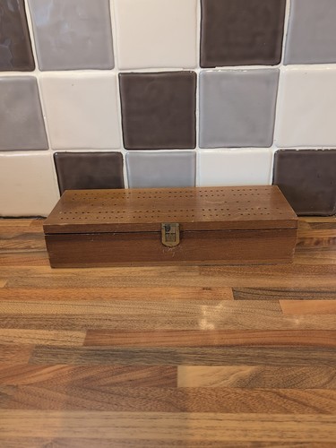 Vintage wooden double six - vintage,