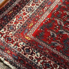 Antique Hand Knotted Rug 4x7