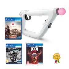 PS4 VR Aim Controller Gun & Game Bundle SONY Playstation 4 Farpoint Doom Firewal