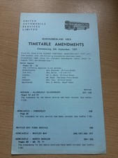 United bus leaflets - 8x,