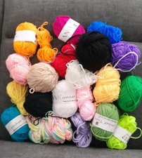 Wool Joblot Mix For Crochet