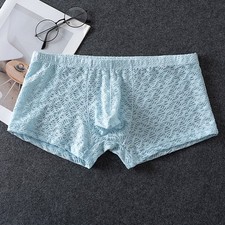 Mens Transparent Mesh Boxer