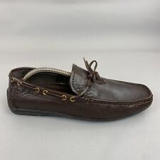 Marks & Spencer's Collezione Brown Leather Driving Moccasin Loafers Shoes UK8.5