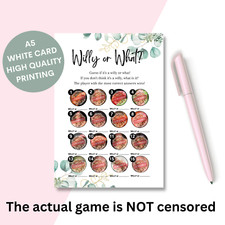 Hen Party Games, Willy or What Hen Night Games Accessories, Bridal Shower Games