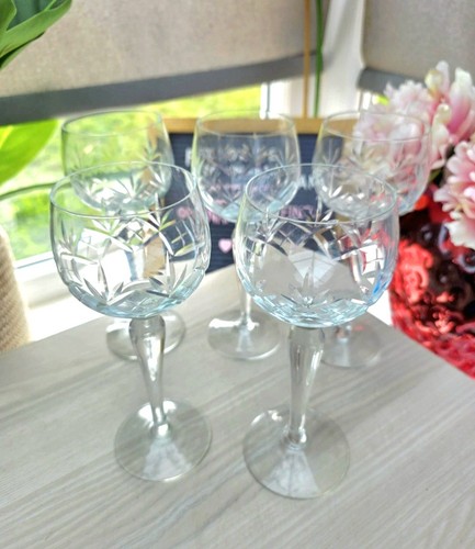 Vintage cut crystal hock - vintage,