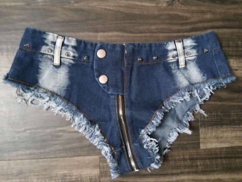 Women mini denim shorts - women,