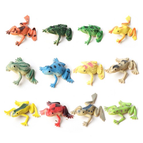 12pcs plastic small - 12pcs, frog