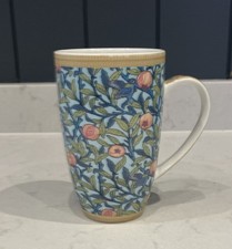 William Morris Bird Pomegranate Porcelain Mug Maxwell WIlliams Gold Tone Border
