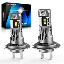 NOVSIGHT 2x H7 LED Headlight Bulb Conversion Kit High Low Beam 6500K Super White