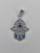Hamsa hand evil eye pendant - evil,