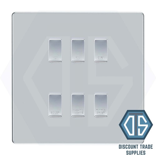 Polished chrome screwless - polished,