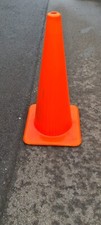 25 X Used Rubber Traffic Cones, rubber coated in colour PVC, 75 cm tall