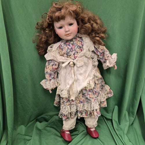 55cm vintage porcelain - doll, in