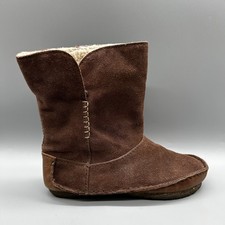 White Stuff Stitch Ankle Boots Brown Leather Suede Gum Soles Womens Uk 5