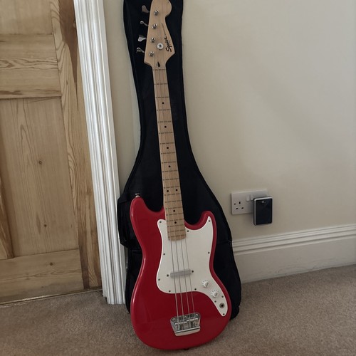 Fender squier red bronco - squier, bass