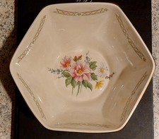 Wade floral hexagonal bowl - wade,