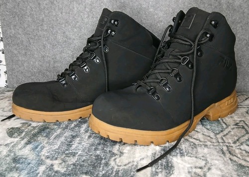 Fila mens black fashion boots - black,