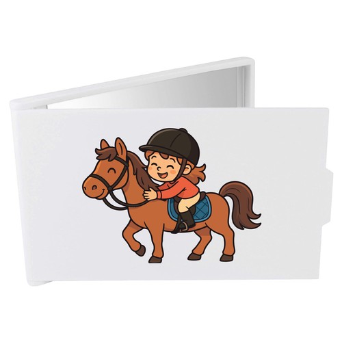Horse riding girl compact - 'horse,